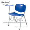 Wholesale cheap college student plastic school training chair with writing tablet